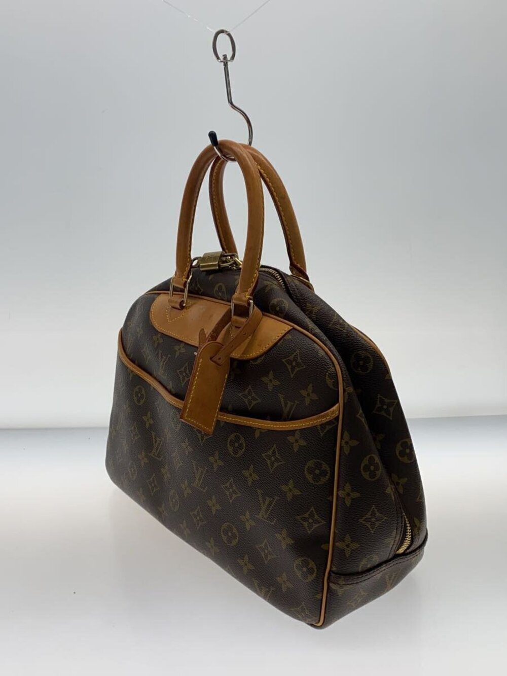 Louis Vuitton Brown Deauville Handbag All over Brown